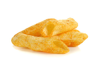 Potato snack with paprika powder