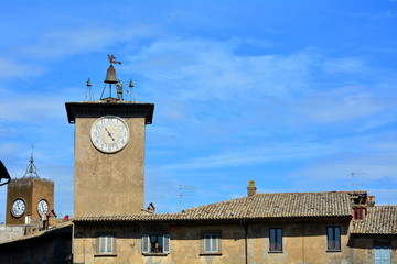 The clock in Orvieto, Italy