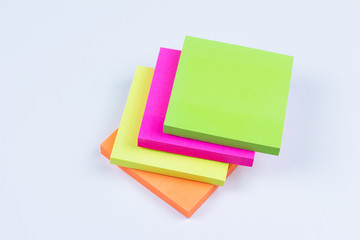 Stack of colored sticky notes