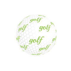 Golf ball vector