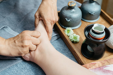 Thai foot and leg massage series