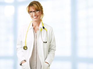 Smiling female doctor