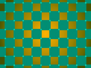 green and gold abstract background, squares