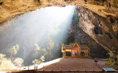 Foto op Plexiglas Royal pavilion in the Phraya Nakhon Cave, Prachuap Khiri Khan, Thailand © upslim