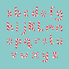 Candy Cane Letters
