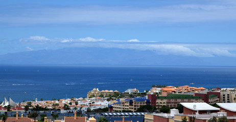 Fototapeta na wymiar View of La Gomera island, Tenerife,Canary Islands.