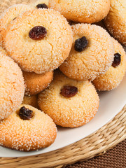 Homemade cookies with hazelnuts