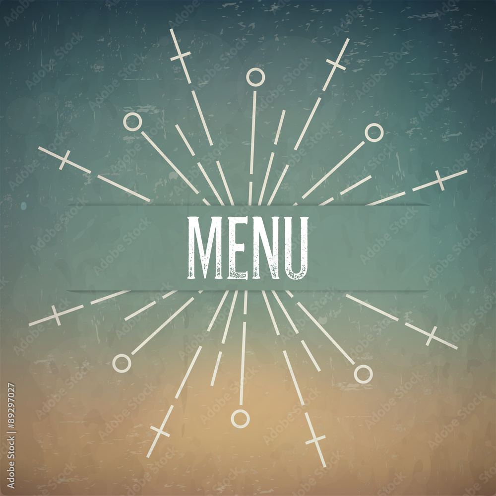 Aufkleber abstract creative concept vector design layout with text - menu