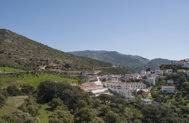 Fototapeta na wymiar Pueblos del valle del Genal en la provincia de Málaga, Atajate