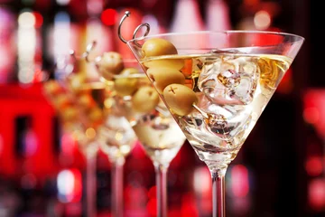Abwaschbare Fototapete Cocktail Cocktails-Kollektion - Martini