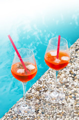 Aperol Spritz - traditional Italian aperitif coctail