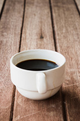 cup of coffee on table