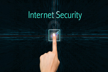 Internet Security mit Zeigefinger