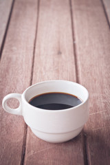 cup of coffee on table
