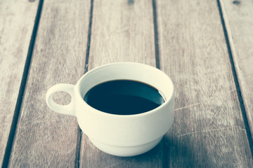 cup of coffee on table