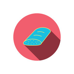 Bread icon. Natural food sign.