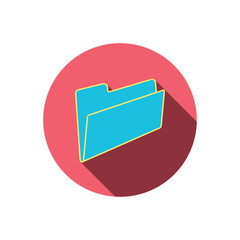 Folder icon. Accounting audit sign.