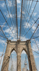 Panoramic View Brooklyn Bridge 