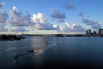 Port of Miami at sunrise