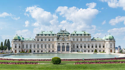 Fototapeta premium Belvedere Palace in summer , Vienna, Austria