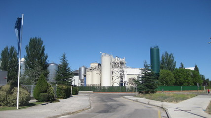 Fábricas de Burgos, España. 
