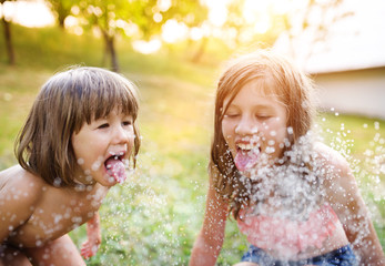 Children having fun outside