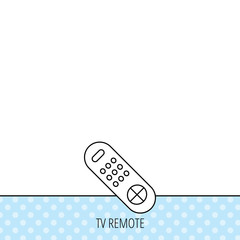 Remote control icon. TV  channels sign.