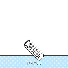 Remote control icon. TV  channels sign.