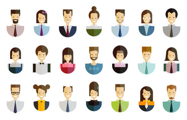 business people vector logo design template. job or office icons
