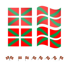 Basque Country Flags EPS 10