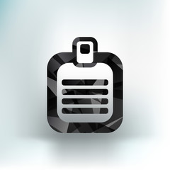 Check list vector icon Flat design isolated document