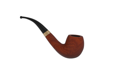 Tobacco pipe isolated on white