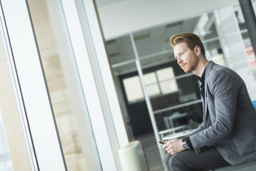 Young man in the office