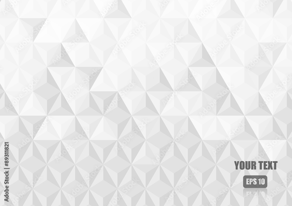 Aufkleber vector : white abstract triangle texture background