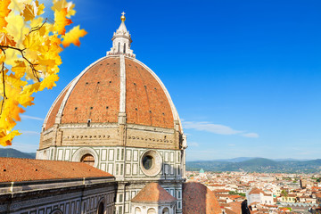 Fototapeta premium cathedral church Santa Maria del Fiore, Florence, Italy