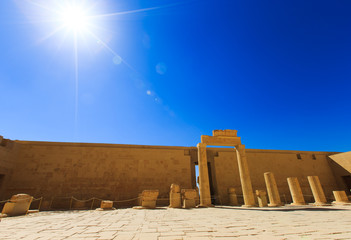 Fototapeta na wymiar Ancient ruins of Karnak temple in Egypt