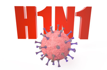 virus H1N1 concept