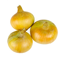 Three bulbs of onions