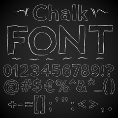 Chalk font