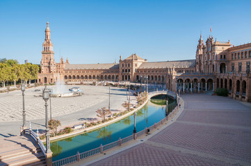 Plaza de Espana in Seville, Spain
