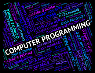 Computer Programming Indicates Software Design And Application
