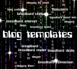 Blog Templates Represents Stencils Pattern And Website