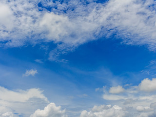 clouds in the blue sky