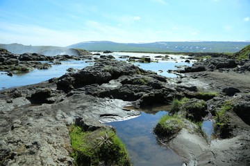 Island, Akureyri, Godafoss, Wasserfall