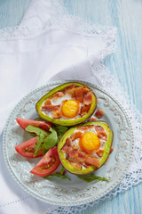 Avocado Egg Boats with bacon