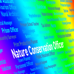 Nature Conservation Officer Indicates Eco Friendly And Administr