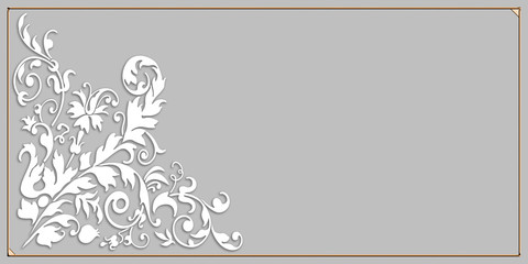 Floral design card