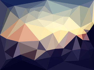 Vector low poly background. Abstract backgrounds in brown colors