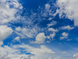 clouds in the blue sky