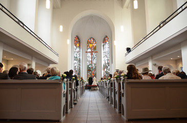 Hochzeit in der Christuskirche in Mönchengladbach